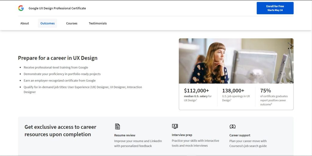 Google UX Design Professional Certificate on Coursera
