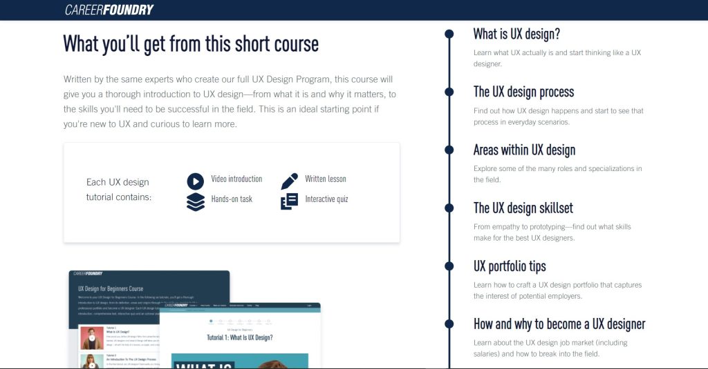 CareerFoundry’s UX Design Short Course