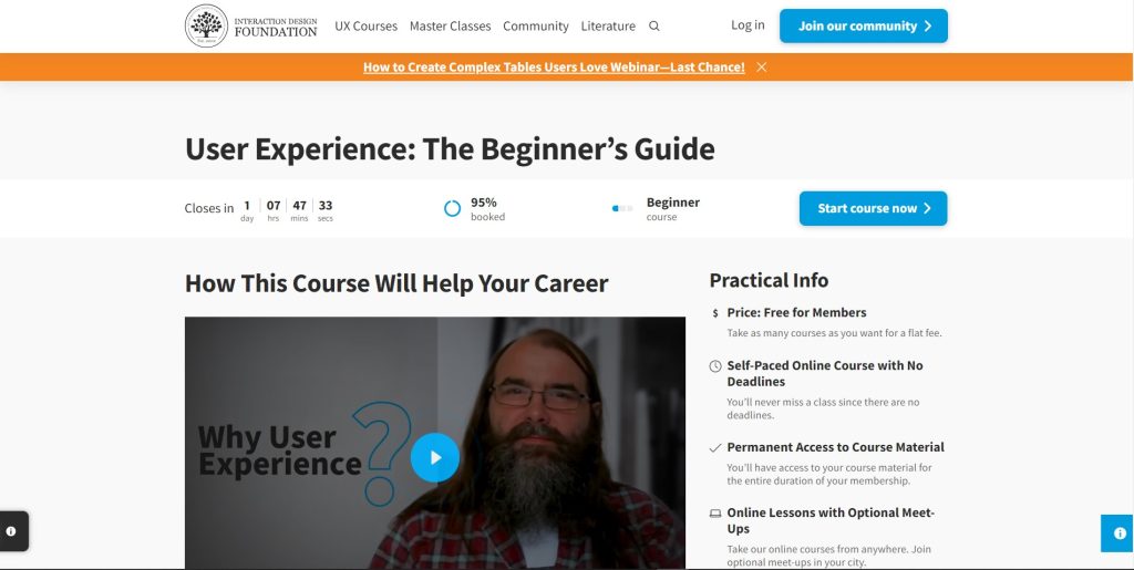 User Experience: The Beginner’s Guide (Interaction Design Foundation)