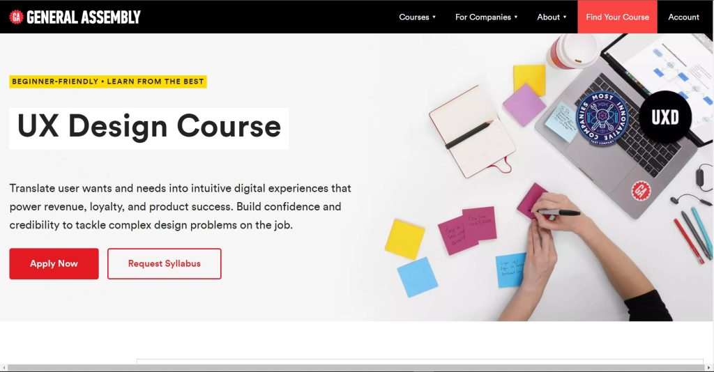 UX Design Course (General Assembly)