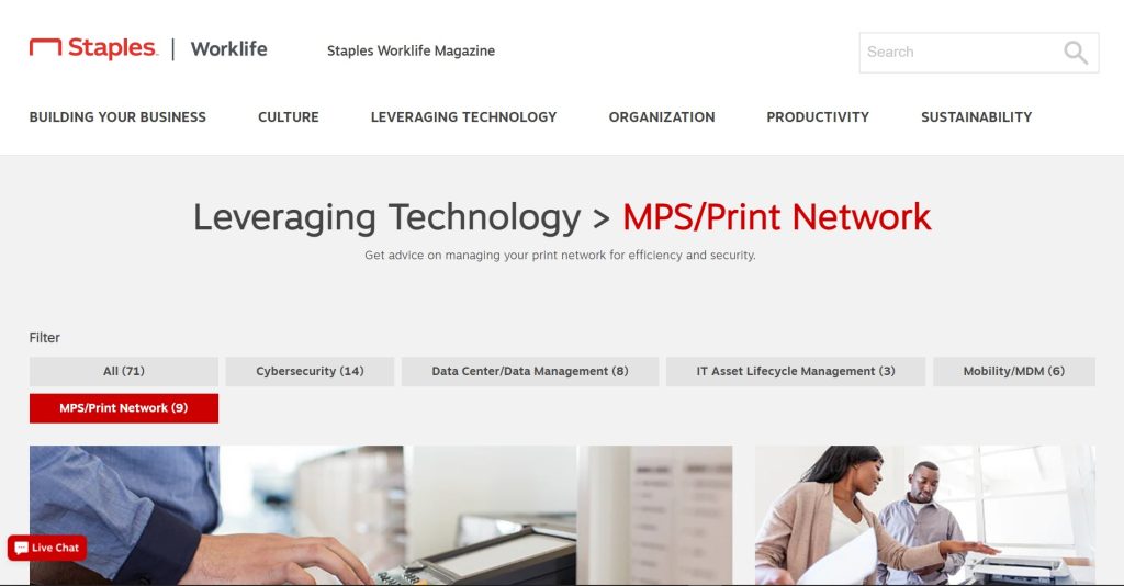 Staples Managed Print Services (MPS)