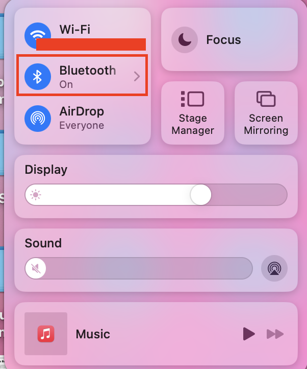 Bluetooth option in Mac