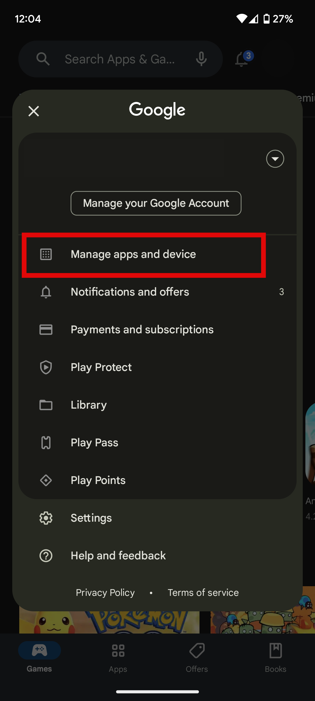 Manage Apps