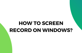 How to screen record on Windows