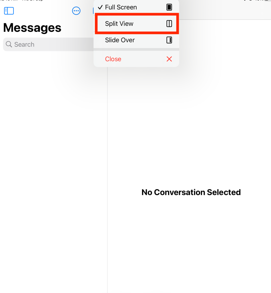 how to split screen iphone 14