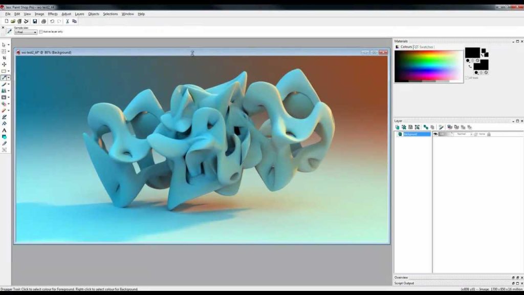 Abstract modeling using Wings 3D rendering software