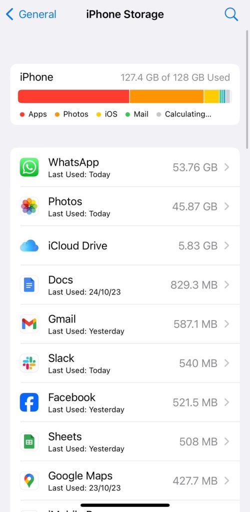 List of apps