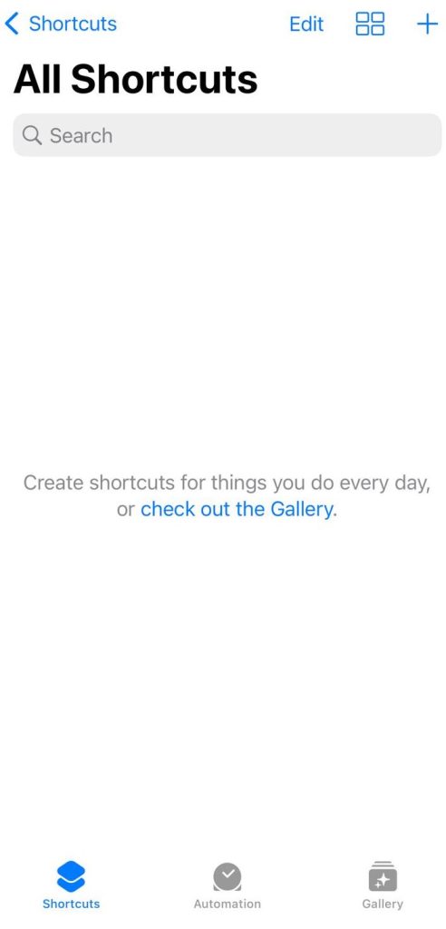 Shortcut app