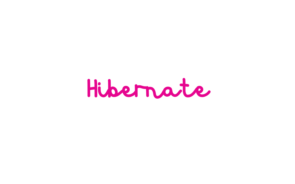 hibernate font in pink