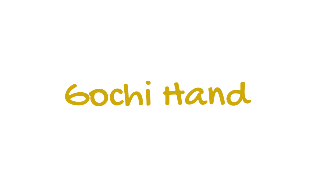 gochi hand font in mustard
