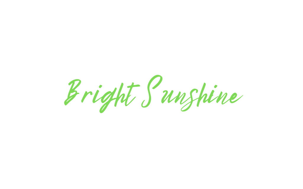 bright sunshine font in green
