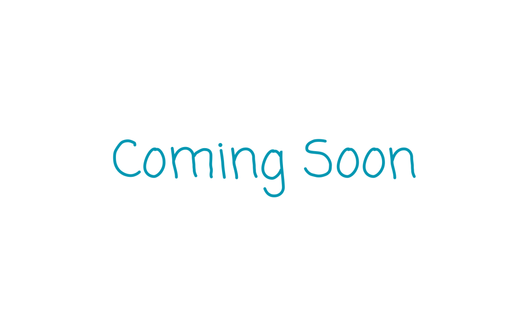 coming soon font in blue