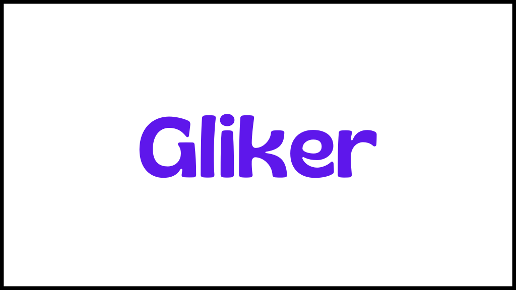 gliker font in purple