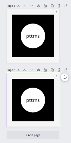 Pages after duplicated