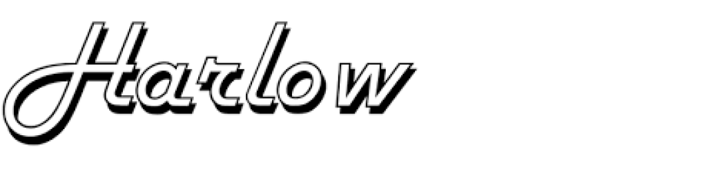 Harlow font