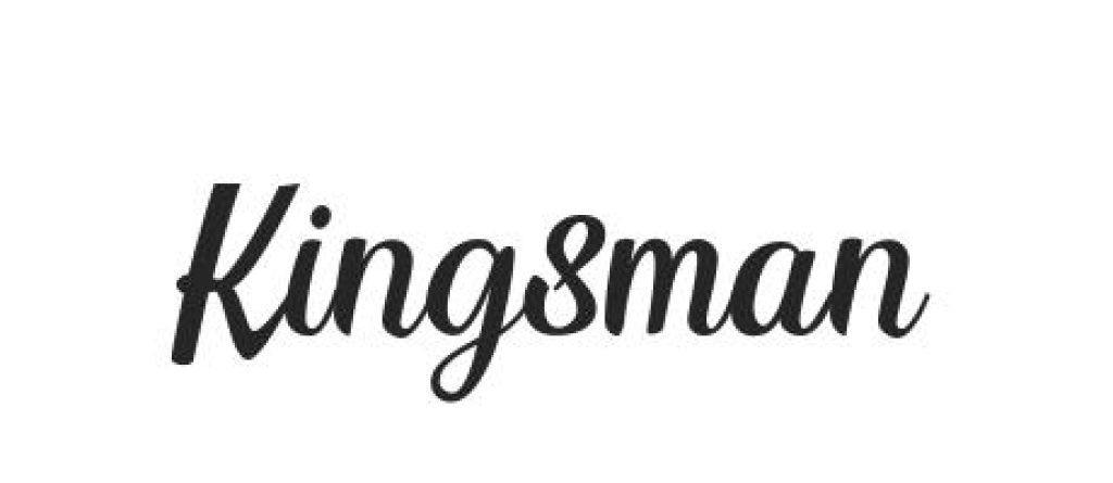 kingsman font in black