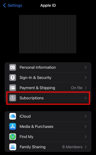 iPhone - subscriptions