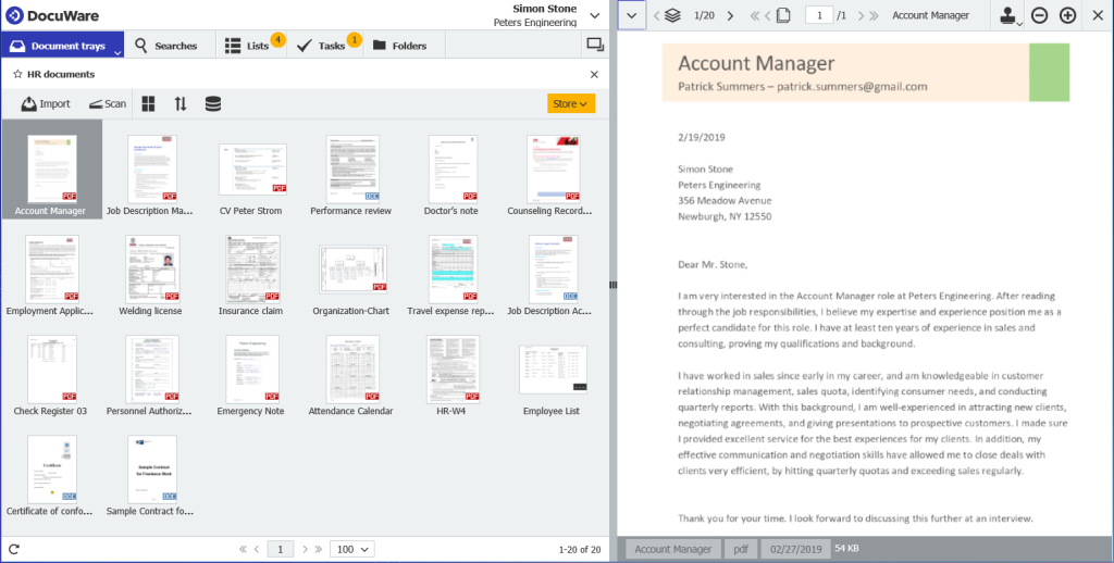 docuware account manager