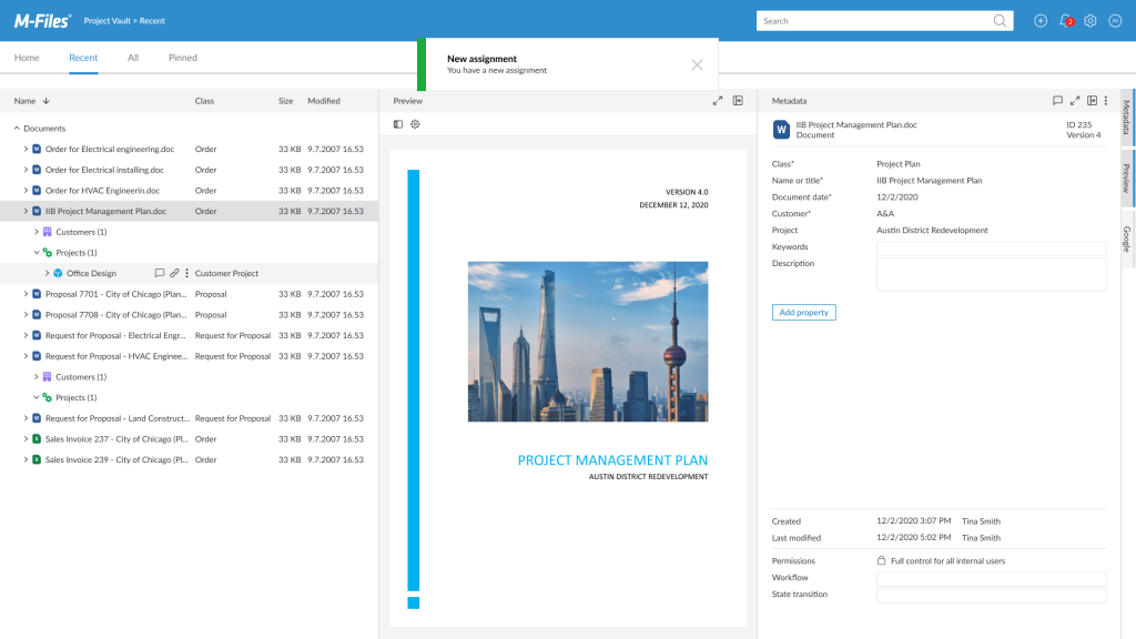 m-files project management