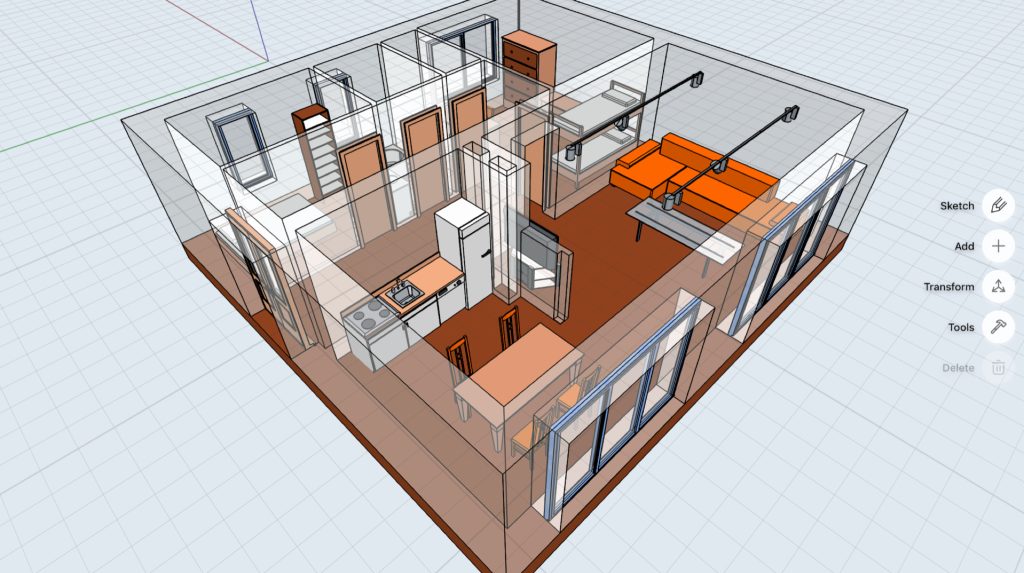 shapr3D CAD Viewer 3D house modeling