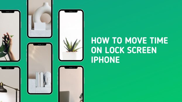 how to move time on lock screen iphone