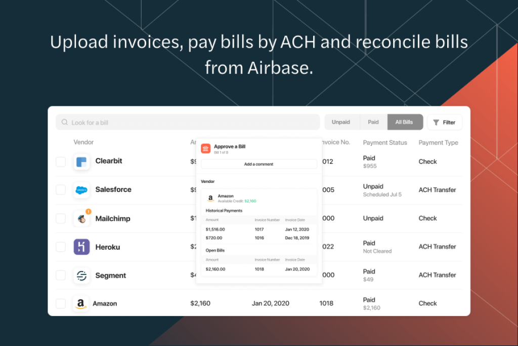 airbase invoices