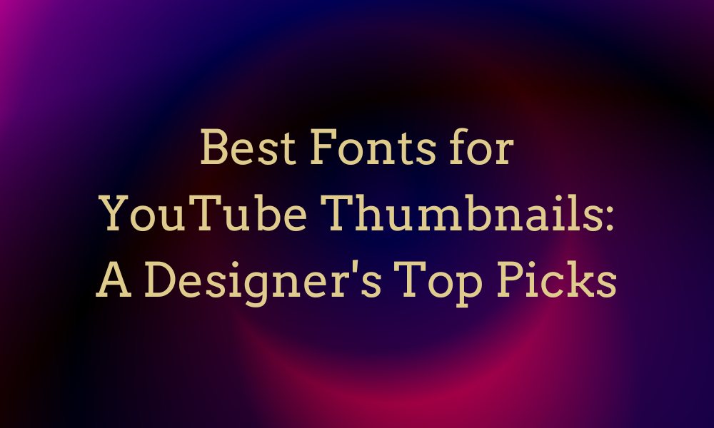 Top 20 Best Free Fonts For Design Youtube Thumbnails Best Fonts For