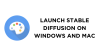 Launch Stable Diffusion on Windows and macOS