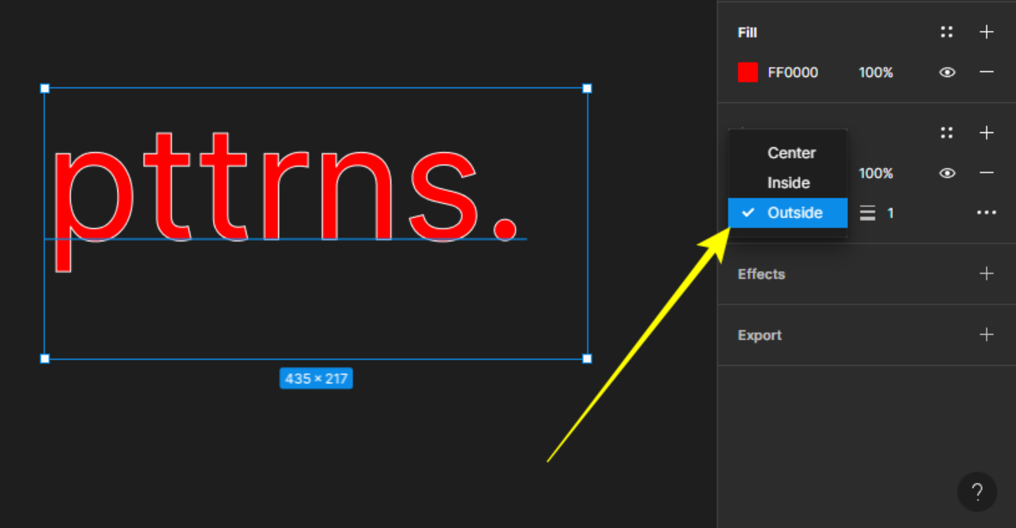 How To Outline Text in Figma - Pttrns