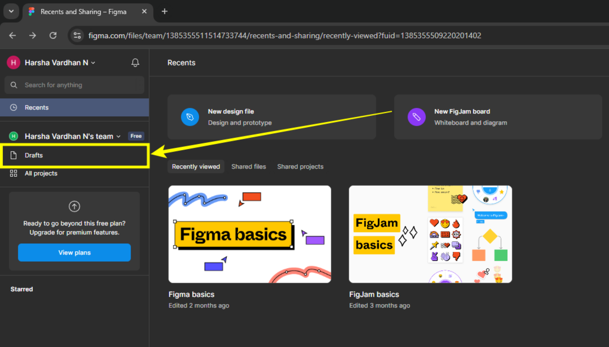 How To Move Figma File From Draft to Project - Pttrns