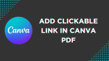 How To Add Clickable Link in Canva PDF