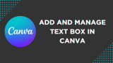 How To Add a Text Box in Canva