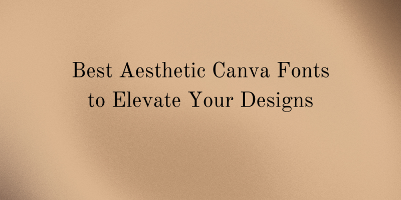 20 Best Aesthetic Canva Fonts to Elevate Your Designs