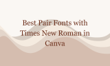 16 Best Pair Fonts with Times New Roman in Canva