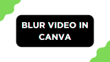 How To Blur Video in Canva