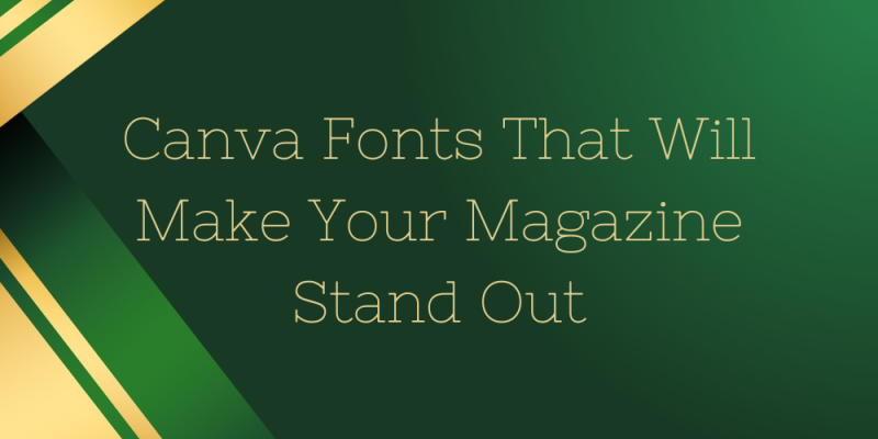 15 Canva Fonts That Will Make Your Magazine Stand Out