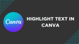 How To Highlight Text in Canva