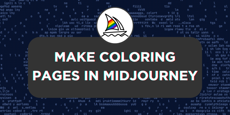 How To Make Coloring Pages in Midjourney
