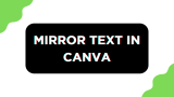 How To Mirror Text in Canva