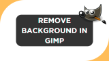 How To Remove Background in GIMP