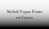 13 Stylish Vogue Fonts on Canva